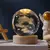 Luminária Bola de Cristal 3D LED com Base de Madeira – Presente Criativo e Decorativo para Quarto - Emarks