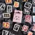 52 Peças Adesivos de Letras Vintage A-Z Mini Caixa para Scrapbooking e DIY