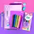 Kit Papelaria Tons de Roxo 2.0 Lilas Escolar Neon Pastel Material Escolar