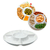 Petisqueira Redonda 5 Divisórias Frios Queijo E Doce Churrasco 30cm - DouceLar