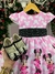 Vestido Tematico Luxo Minnie/Minie Rosa - FLOR DE LIZ KIDS