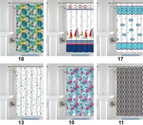 CORTINAS DE BAÑO DE RASO