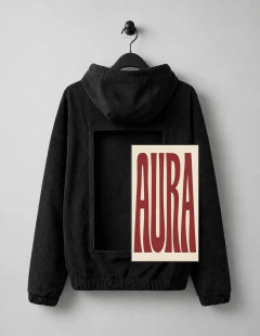 BLACK HOODIE. AURA - comprar online