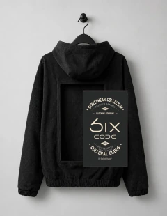 BLACK HOODIE. . . SIX CODE