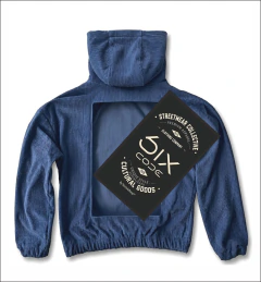 DENIM HOODIE. SIX CODE