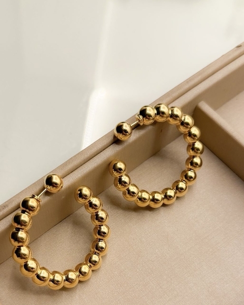 ARGOLA ESFERAS METALIZADAS - comprar online