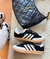 Adidas samba sintético "Collegiate Preto/Off White" - loja online