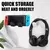 Suporte universal para fone de ouvido, suporte de plástico adesivo para montage - comprar online