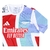Camisa Arsenal Pré-jogo 25/26 - Torcedor Adidas Masculina - Branca com detalhes em preto e azul e vermelho na internet