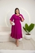 VESTIDO JULIANA MIDI LISO TECIDO VISCOLINHO - loja online