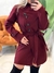 Sobretudo Feminino em Lã Batida com Amarração Josiana Ref. 1526 - comprar online