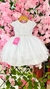 Vestido Flor de Algodão - Branco