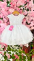 Vestido Flor de Algodão - Branco
