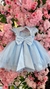 Vestido Jardim Encantado com Pérolas - Azul na internet