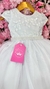 Vestido Flor de Algodão - Branco na internet