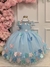 Vestido Céu de Borboletas - Azul - comprar online