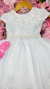 Vestido Flor de Algodão - Branco - Mania de Princesa