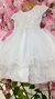 Vestido Flor de Algodão - Branco - loja online