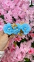 Presilha de Flores - Azul - comprar online