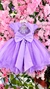 Vestido Jardim Encantado com Pérolas - Lilás - Mania de Princesa
