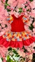 Vestido Caipira Coração - Vermelho - Mania de Princesa