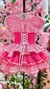 Vestido Caipira - Xadrez Rosa com Branco - comprar online