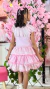 Vestido Caipira - Xadrez Rosa Bebê - loja online