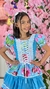Vestido Caipira - Azul Floral na internet