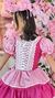 Vestido Caipira - Pink/Branco - Mania de Princesa