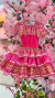 Vestido Caipira - Pink com Amarração na internet