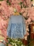 Vestido Eloá Manga Longa - Azul na internet