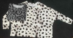 SWEATER PRINT GRIS OVERSIDE - tienda online