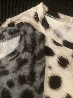 SWEATER PRINT GRIS OVERSIDE - Urbana.Femme