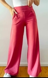 PANTALON PALAZO CON PINZA - TELA DARLON RIB - comprar online