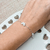 Pulseira Três Mini Borboletas Cravejadas na internet