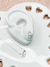Conjunto Brinco e Colar Oval Cravejado Liso - comprar online