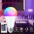 Lâmpada de led rgb 9w c/controle remoto