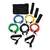 Kit elásticos para exercícios multitarefas resistentes fitness - FocadoShop