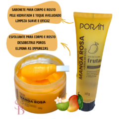 KIT Sabonete e Esfoliante Corporal e Facial Manga Rosa - Porán - comprar online