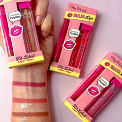 Kit Labial Lápis e Gloss Maxi Lips - City Girls - comprar online