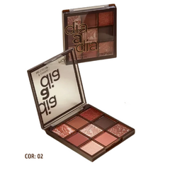 Paleta de Sombras 9 Cores Dia a Dia - Mahav - Serinna Beauty