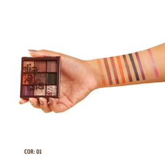 Paleta de Sombras 9 Cores Dia a Dia - Mahav na internet