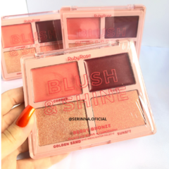 Paleta de Blush e Iluminador Blush & Shine - Ruby Rose - comprar online