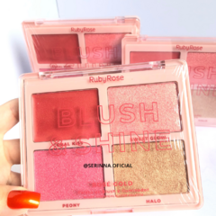 Paleta de Blush e Iluminador Blush & Shine - Ruby Rose - Serinna Beauty