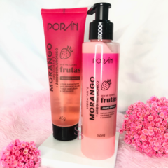 KIT Sabonete e Hidratante Corpo e Rosto de Morango - Porán - comprar online
