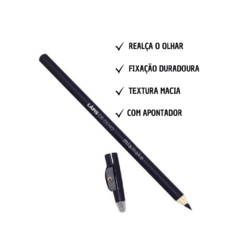Lápis de Olho Preto com Apontador - Mia Make - comprar online