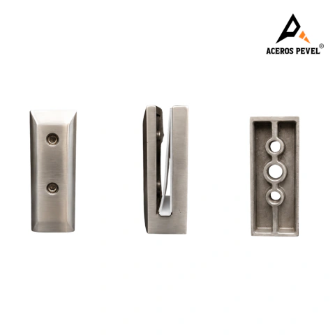Soporte Inox RC 120mm Pasamanos Vidrio 8-12mm Importado