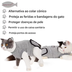 Roupa de recuperação pós cirurgia - Focinhos & Garras