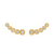 Brinco Dourado Ear Cuff 5 Pedras Zircônia na internet