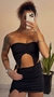 Cropped Drapeado Preto na internet